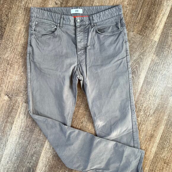 Men’s Spoke London fives pants Straight Tapered Button Fly Chino Pants - Picture 4 of 10